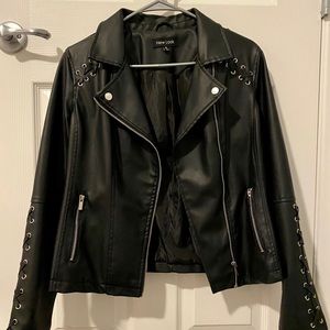Black Faux Leather Jacket